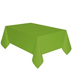 Paperinen lime vihreä pöytäliina, 137 x 274 cm.