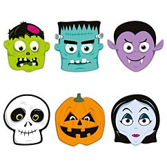 Paperinaamiot - Halloween Monsters, 6kpl