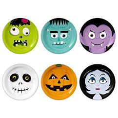 Pahvilautaset - Halloween Monsters, 18cm, 6kpl