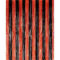 Taustaverho Oranssi/Musta, 100x240 cm