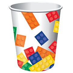 Pahvimukit palikka-kuviolla, 8 kpl.