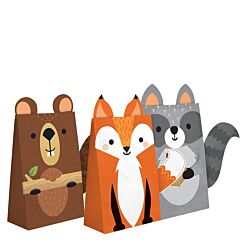 Suloiset metsäneläimet paperipussit, 8 kpl.