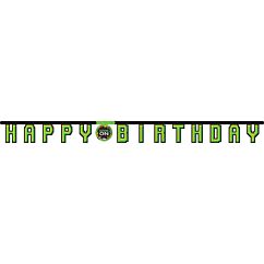 Peliaiheinen Happy Birthday Banneri, Game On