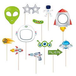 Photo Booth - Avaruus, 12kpl