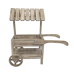 Puinen pieni tarjoiluvaunu -  62x24x61.