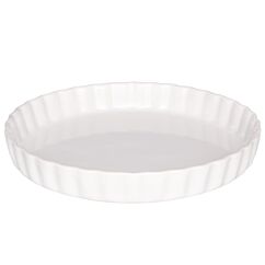 Valkoinen Keraaminen Piirakkavuoka, 24cm