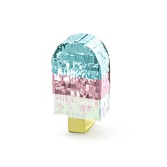 Ihana jäätelö mini-pinjata! Sopii pöytäkoristeeksi ja sen voi täyttää yhdellä karkilla.