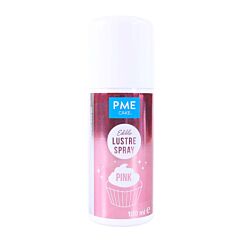 PME Edible Lustre Spray Pink - Vaaleanpunainen syötävä kimallespray.