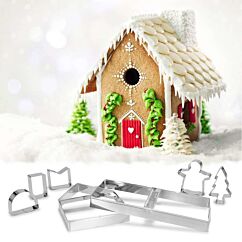 Piparkakkutalomuotti, 7 osaa