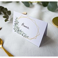 Paikkakortti 9x6cm - Vihreät lehdet, 10kpl