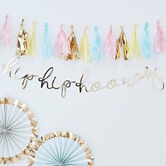 Kultainen hip hip hooray viiri