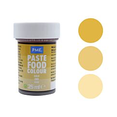 PME Paste Colour Old Gold - Kullankeltainen pastaväri, 25g.