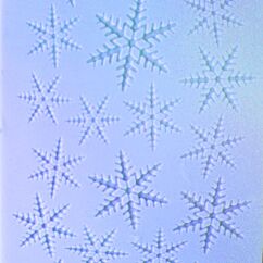 PME Impression Mat Snowflake Design - Kuviomatto lumihiutaleet.