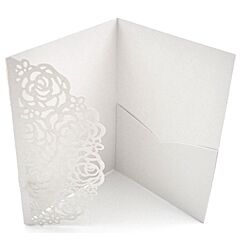 Taskukortti + kirjekuori - Laserleikattu kuvio, 5kpl