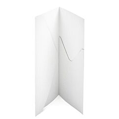 Pitkä taskukortti + kirjekuori - Helmiäisvalkoinen, 5kpl