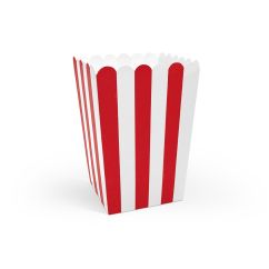 Popcorn-rasiat Puna-valkoinen, 6kpl