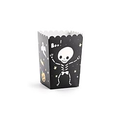 Pelottavan suoloiset halloween popcorn-rasiat, 6 kpl.