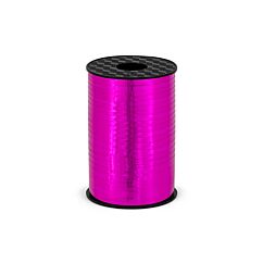 Upea fuksia metallihohtoinen lahjanaru, pituus 225 m ja leveys 5 mm.