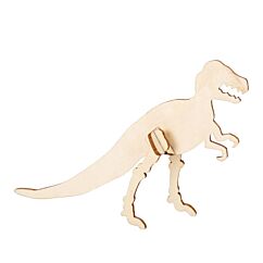 Tyrannosaurus Rex -dinosauruksen muotoiset puiset paikkakortit. 8 kpl.