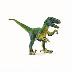 Schleich Velociraptor, jonka alaleuka voidaan avata. 