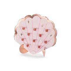 Tarjoiluteline - Ruusukultainen simpukka