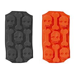 Halloween Silikonimuotti - Pääkallo ja Luu