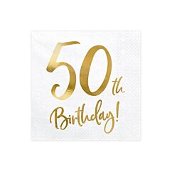 Lautasliinat 50-v, 50th Birthday, 20kpl