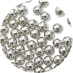 PME Silver Sugar Pearls - Hopeiset sokerihelmet, 6 mm.