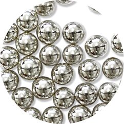 PME Silver Sugar Pearls - Hopeiset sokerihelmet, 8mm.