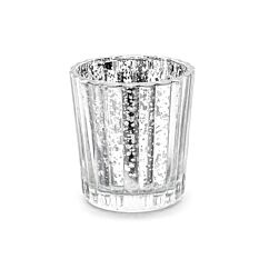 Hopeinen tuikkukuppi, 5,5 x 6 cm.