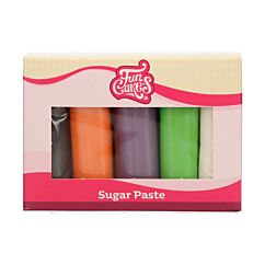 Sokerimassa monipakkaus - Halloween värit, 5x100g