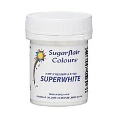 Sugarflair Superwhite - Valkoinen värijauhe, 20g