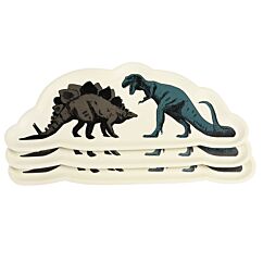 Isot tarjoilulautaset dinosauruksilla, 3 kpl.