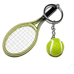 Avaimenperä - Tennismaila ja pallo