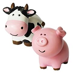 Kakkukoriste, lehmä ja sika, 5 cm.