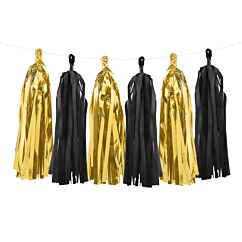 Musta/kultaiset tasselit