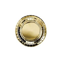 Kultaiset pahvilautaset, 6 kpl.