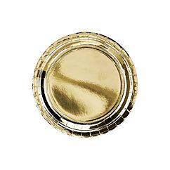 Kultaiset pahvilautaset, 6 kpl.