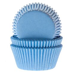 Vaaleansiniset mini-muffinivuoat, 60 kpl.