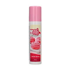 FunCakes Velvet Spray Pink - Syötävä Suklaaspray - Vaaleanpunainen.