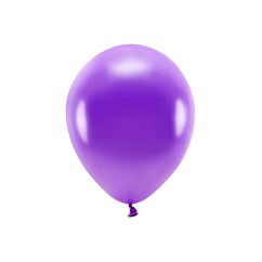 Violetit metallinhohtoiset ilmapallot 30 cm - 10 kpl.