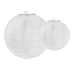 Paperilyhty -  Valkoinen, 2kpl