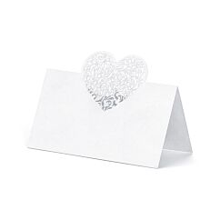 Paikkakortit Valkoiset Sydämet