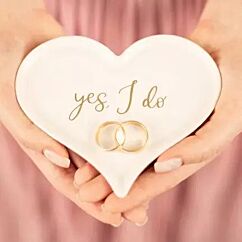 Vihkisormusastia - Sydän, Porsliini