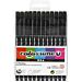 Mustat tussit - Colortime Fineliner, 12kpl