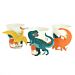 Eco Pahvimukit, Dinosaurukset, 6kpl