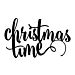 Paperinen joulukoriste "christmas time", 1 kpl.
