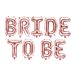 Ruusukultainen "Bride To Be" -foliopallo polttarit.