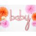 Ruusukullanvärinen foliopallo "baby".