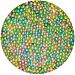 FunCakes Sugar Pearls Medium Metallic Harlequin - Moniväriset metallic sokerihelmet, 80g